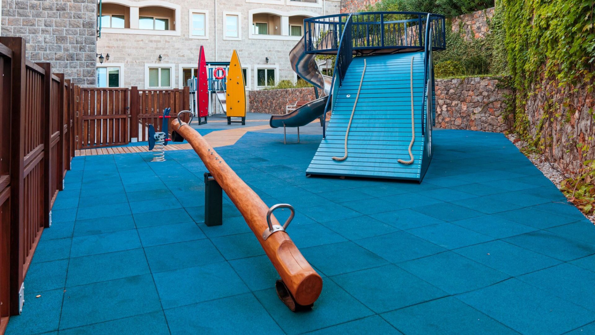 A Playground With A Slide